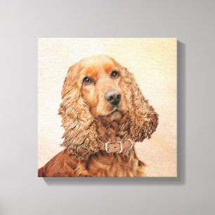 Engelska Cocker Spain Painting - Original Hund Art Canvastryck