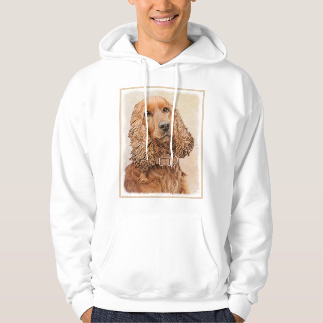 Engelska Cocker Spain Painting - Original Hund Art Hoodie (Framsida)