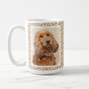 Engelska Cocker Spain Painting - Original Hund Art Kaffemugg