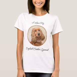 Engelska Cocker Spain Painting - Original Hund Art T Shirt