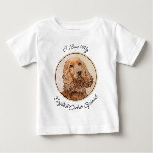 Engelska Cocker Spain Painting - Original Hund Art T Shirt