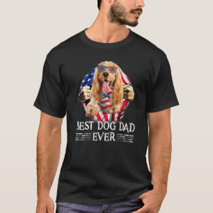 Engelska Cocker Spain Pappa American Flagga 4th Of T Shirt