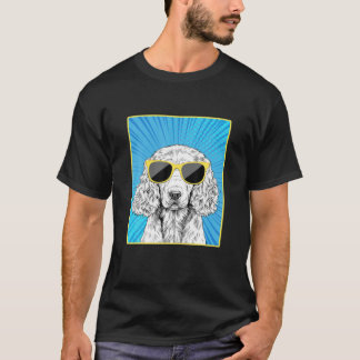 Engelska Cocker Spain Porträtt Pop Art Hund with S T Shirt