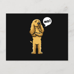 Engelska Cocker Spain Stubborn Hund Vykort