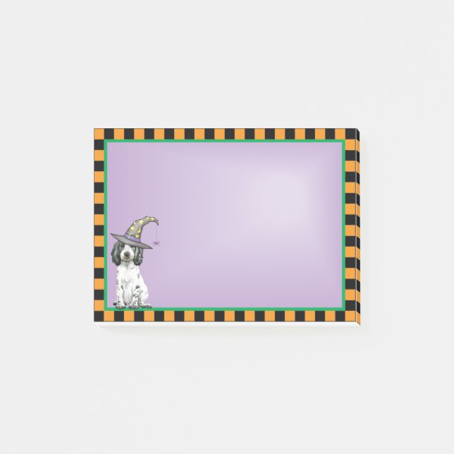 Engelska Cocker Spain Witch Post-it Notes Block (Framsida)