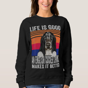 Engelska Cocker Spaniels Gör Ditt Liv Bra Vinta T Shirt