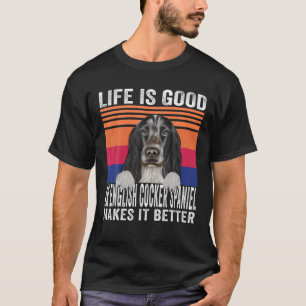 Engelska Cocker-spanjorer gör din livs Bra Vinta T Shirt