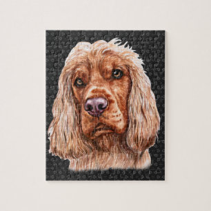 Engelska Cocker Spansk Puzzle Pussel