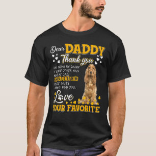 Engelska Cocker Spanska Bäste pappa Tack för BE T Shirt