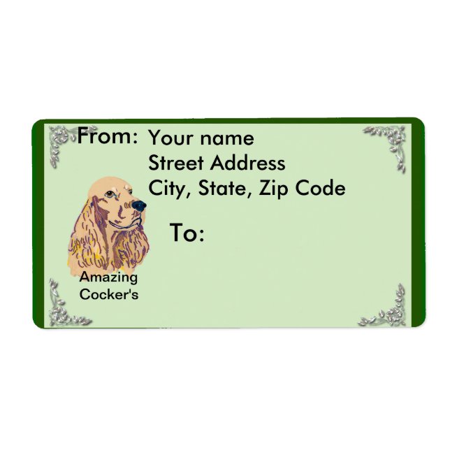 Engelska Cocker Spanska Fraktsedel (Framsidan)