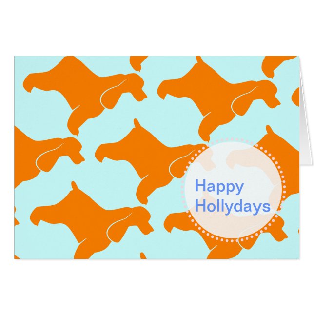 Engelska Cocker Spanska Hälsningskort (Framsidan Horizontal)