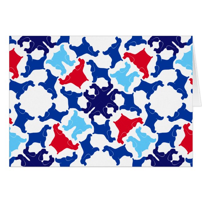 Engelska Cocker Spanska Hälsningskort (Framsidan Horizontal)