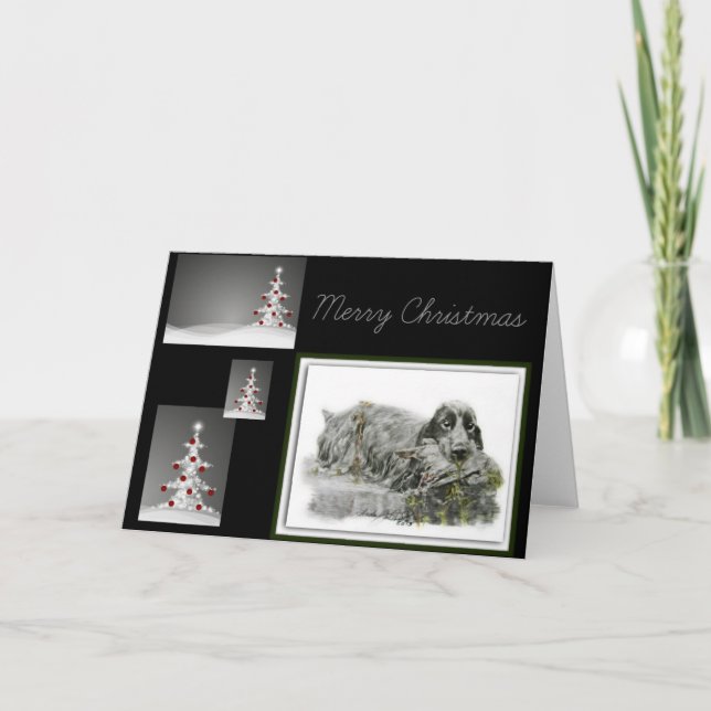 Engelska Cocker Spanska Helgkort (Framsida)