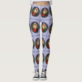 Engelska Cocker Spanska julen Leggings