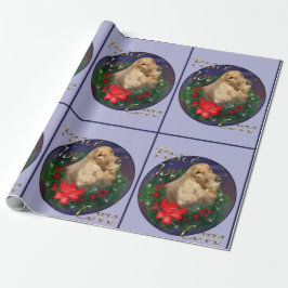 Engelska Cocker Spanska julen Presentpapper