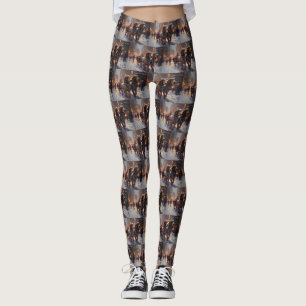 Engelska Cocker Spanska julsäsongen Leggings