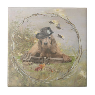 Engelska Cocker Spanska Kakelplatta