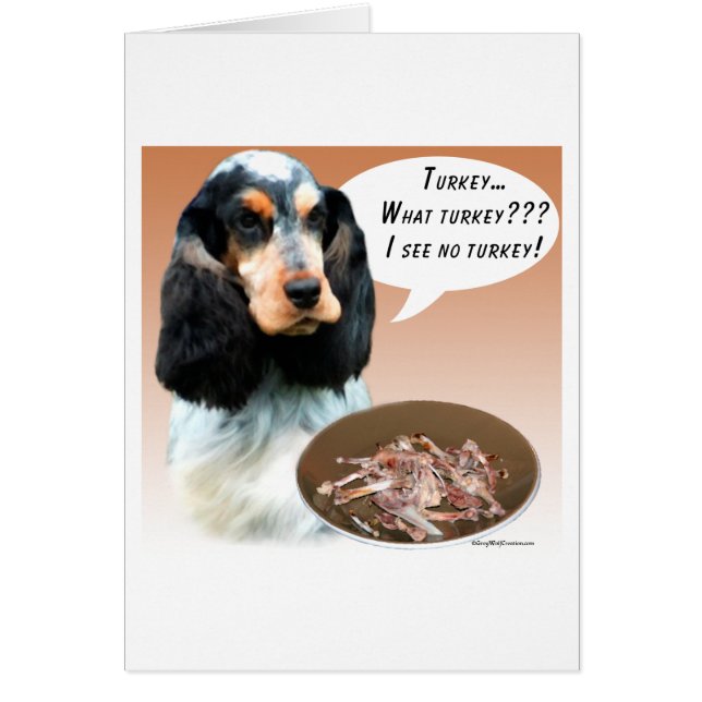 Engelska Cocker Spanska Turkiet Hälsningskort (Framsidan)