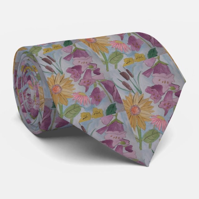 Engelska Cottage Garden Tie Slips (Rullad)