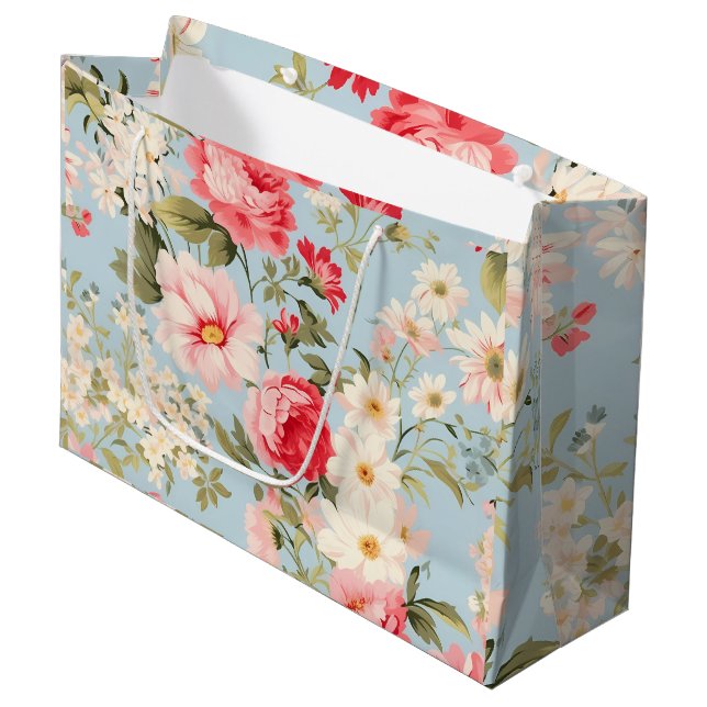 Engelska Countryside Blomsterträdgård Gift Bag (Framsidan Vinklad)