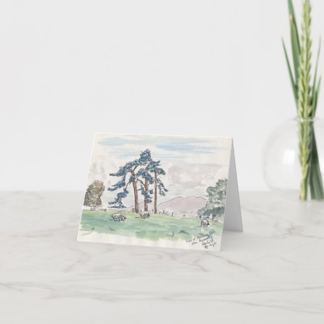 Engelska Countryside Notecard Kort (Framsida)
