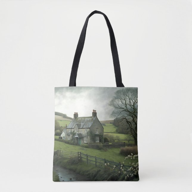 Engelska Countryside Tote / Shopping bag Tygkasse (Framsida)