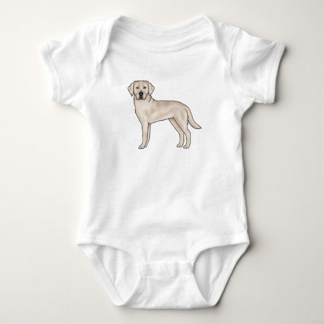Engelska Cream Labrador Retriever Adsible Lab Hund T Shirt (Framsida)
