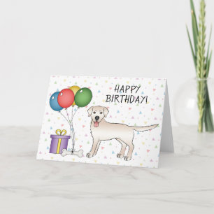 Engelska Cream Labrador Retriever Grattis på födel Kort