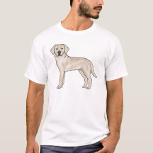 Engelska Cream Labrador Retriever Lab Hund Artwork