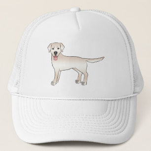 Engelska Cream Labrador Retriever Tecknad hund Keps