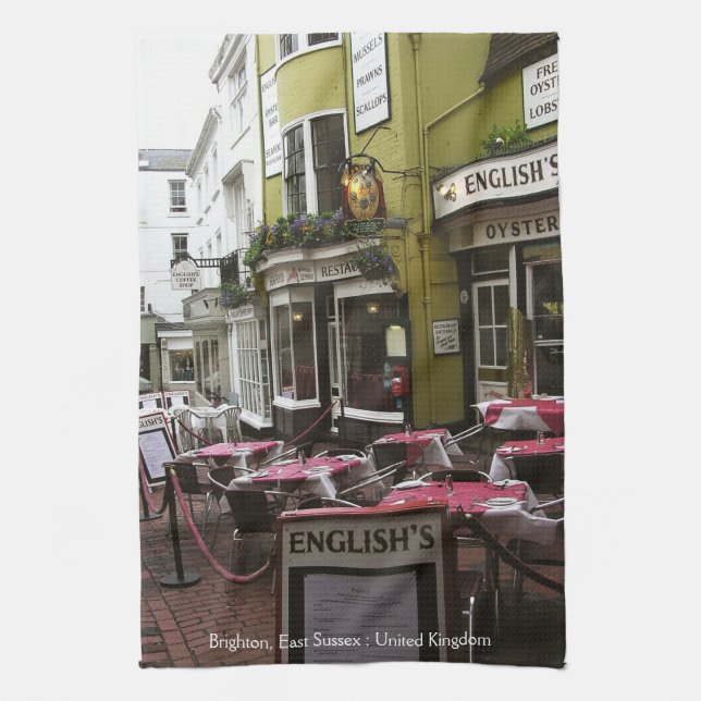 Engelska Eatery Alley, Brighton (UK) Teatowel Kökshandduk (Vertikal)