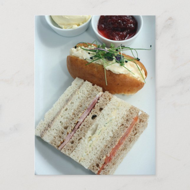 Engelska eftermiddagens te vykort (Framsida)