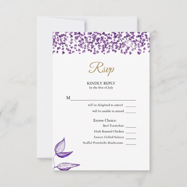 Engelska - Español Amethyst Glitter Brillo de amat OSA Kort (Framsida)