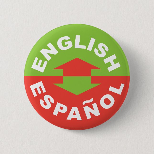 Engelska Español - jag talar spanjor Knapp (Framsida)