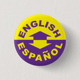 Engelska Español - jag talar spanska Knapp