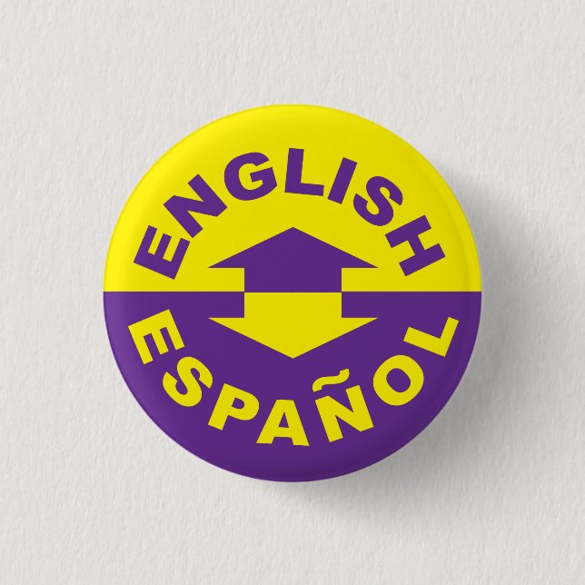 Engelska Español - jag talar spanska Knapp (Framsida)