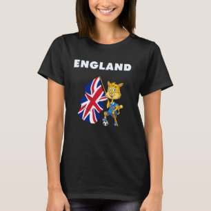 Engelska Fans United Kingdom Hus Katt T Shirt