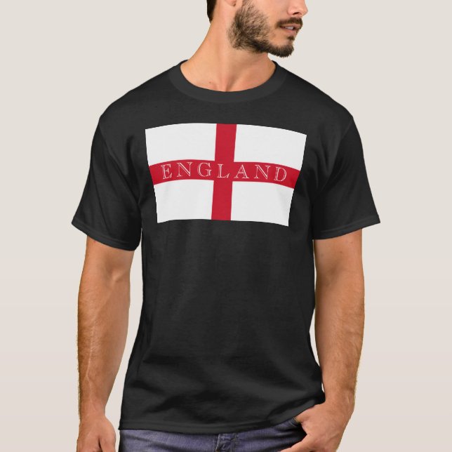 Engelska Flagga Engelska kanalen T Shirt (Framsida)