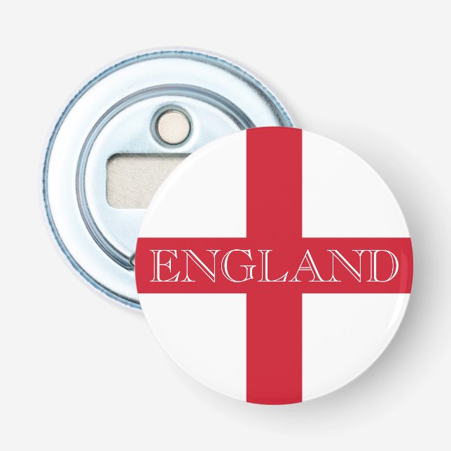Engelska Flagga England bocnt Flasköppnare (Framsidan)