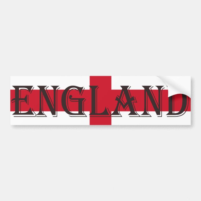 Engelska Flagga England bs arc1 Bildekal (Framsidan)