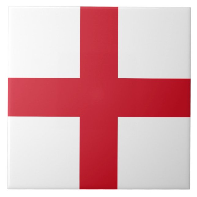 Engelska Flagga (England) Kakelplatta (Framsidan)