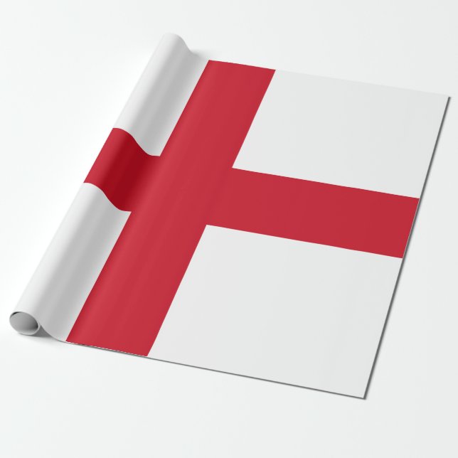 Engelska Flagga (England) Presentpapper (Utrullad)