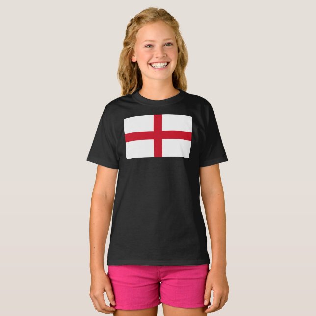 Engelska Flagga gccnt T Shirt (Hel framsida)