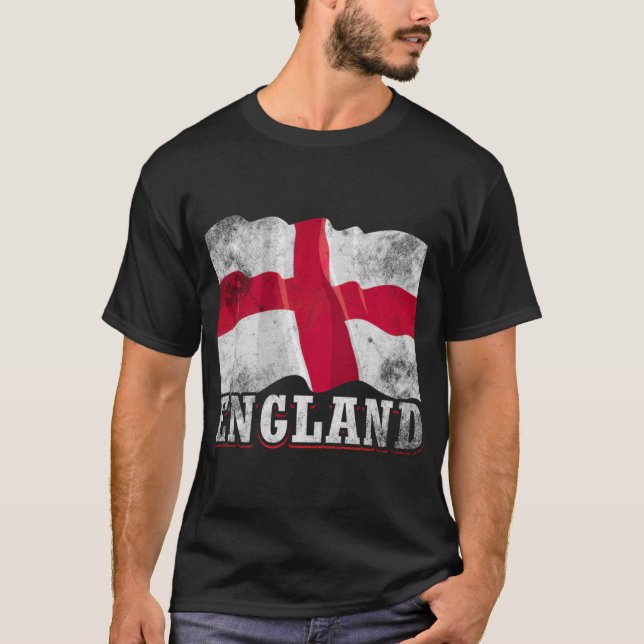 Engelska Flagga T Shirt (Framsida)