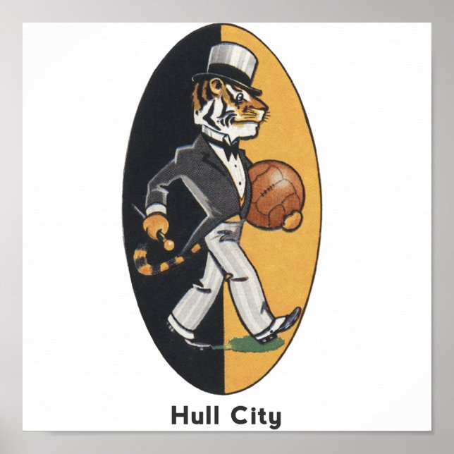 Engelska fotbollsteamet Hull City Poster (Framsidan)