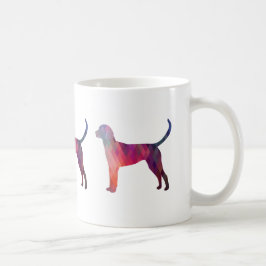 Engelska foxhound Geometric Mönster Silhouette Kaffemugg