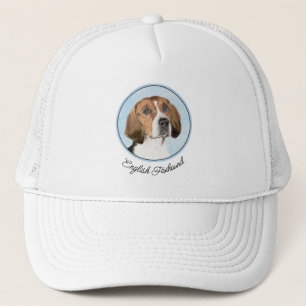 Engelska foxhound-målning - Cute Original Hund Art Keps