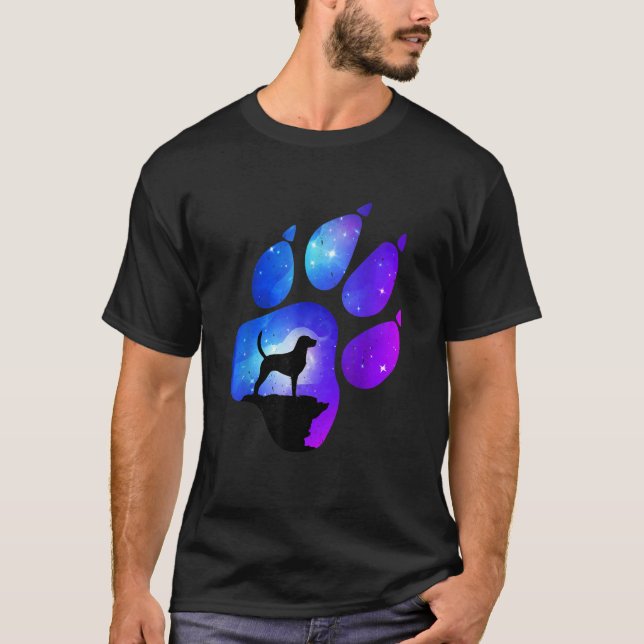 Engelska foxhound Tass Hund Mamma Pappa T Shirt (Framsida)