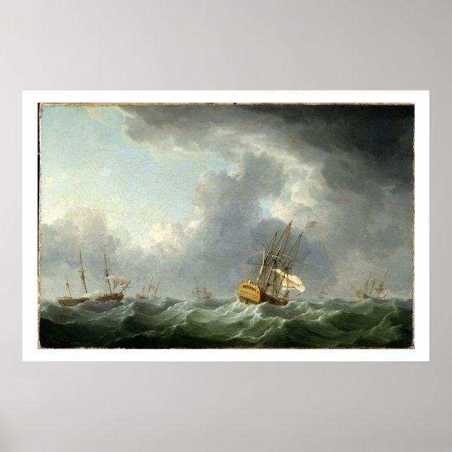 Engelska Fraktaser som körs före en gale Poster (Framsidan)