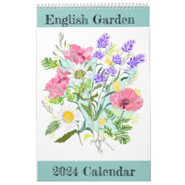 Engelska Garden 2024 Calendar Kalender